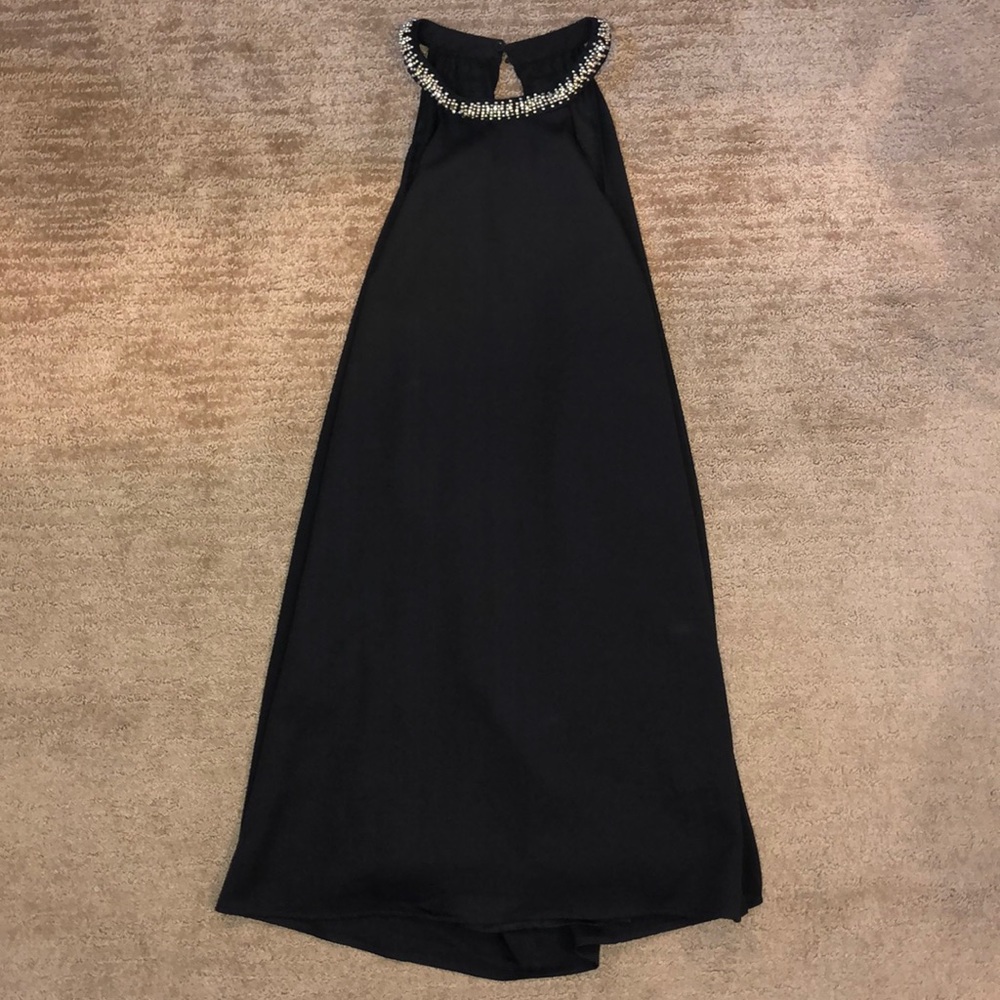 BRAND NEW- Black Shift Dress -Stone Embellishments